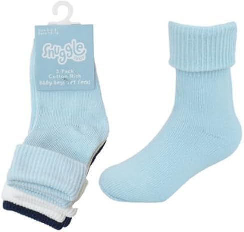 3 Pairs Newborn Baby Socks For Toddler Boys Girls Unisex