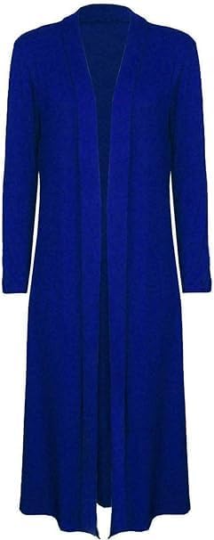 Womens Ladies Open Front Duster Coat