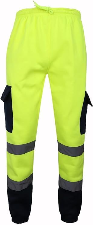 Hi Viz Mens Fleece Work Trousers