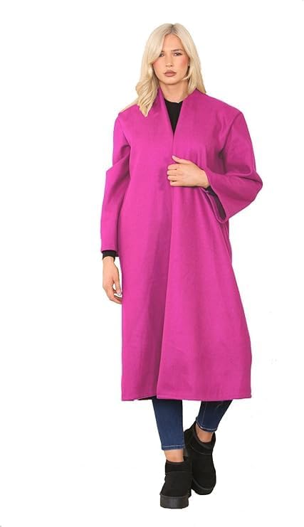 Women Long Waterfall Italian Duster Coat