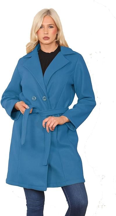 Womens Notched Lapel Coat