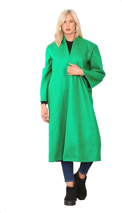 Women Long Waterfall Italian Duster Coat