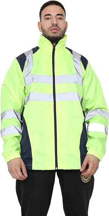 Hi Vis Rain Jacket Mens