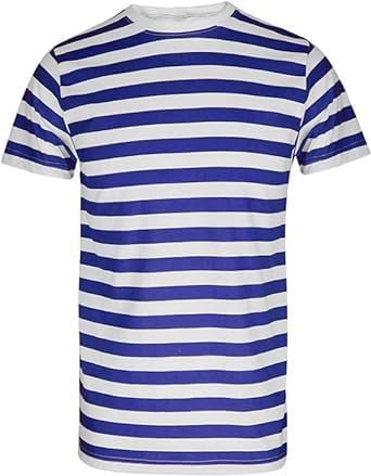 Mens Womens Red & White Striped T-Shirt