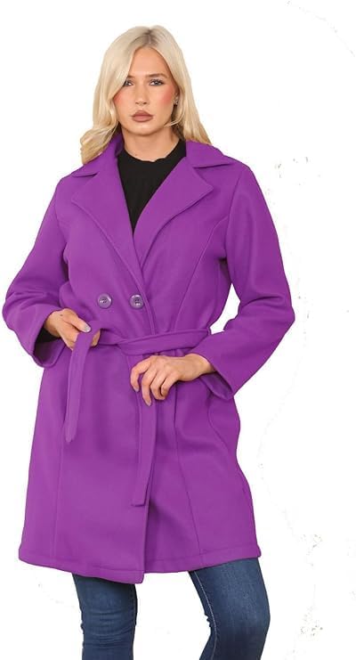 Womens Notched Lapel Coat