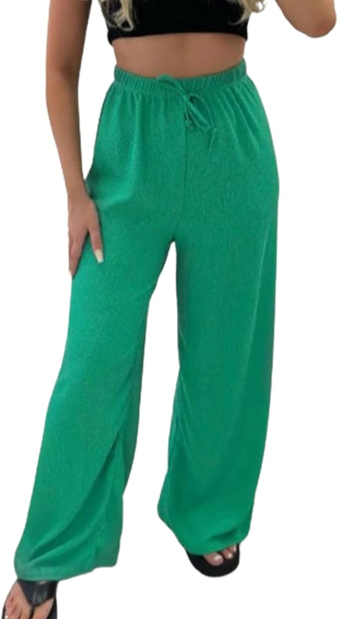 Ladies Wide Leg Plazzo Trousers