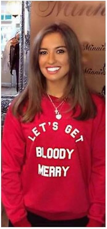 Womens Lets Get Bloody Merry Sweatshirt