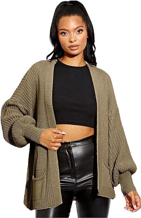 Women Open Front Sweater