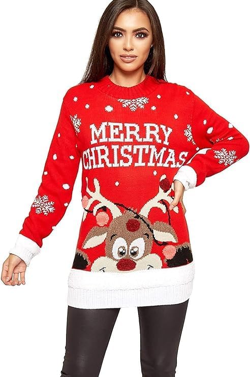 Ladies Long Christmas Sweater  for Girls