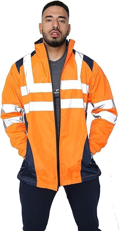 Hi Vis Rain Jacket Mens