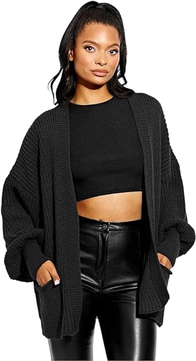 Women Open Front Sweater