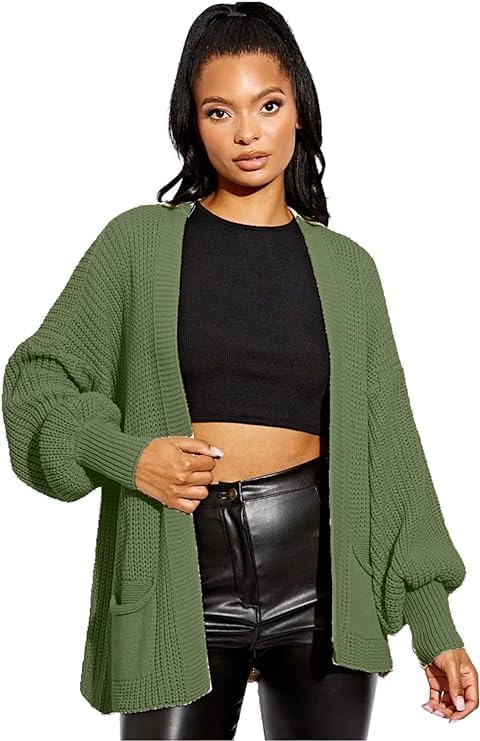 Women Open Front Sweater