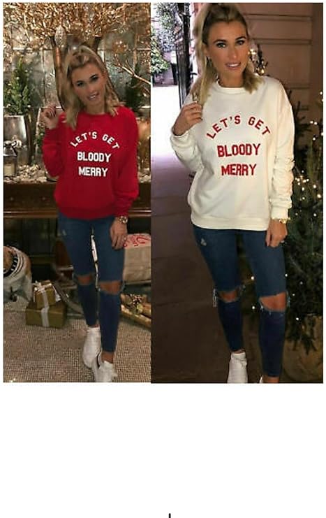 Womens Lets Get Bloody Merry Sweatshirt