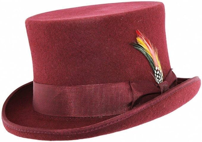 100% Wool Felt Hand Made TOP HAT