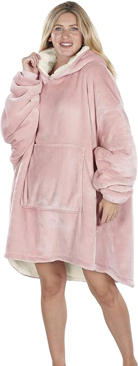 Women Ultra Plush Oversized Hoodie Blanke For Kids Adults Men Girls Boys