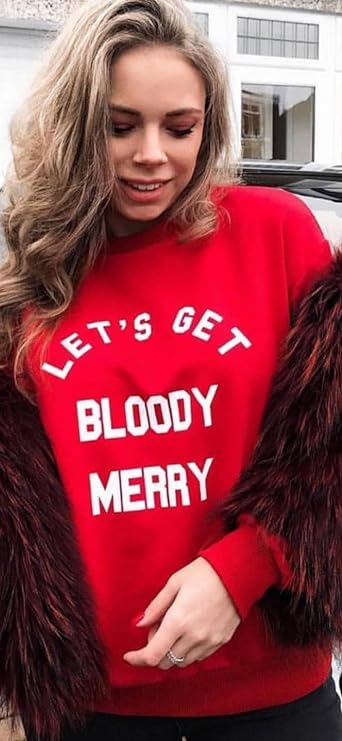 Womens Lets Get Bloody Merry Sweatshirt