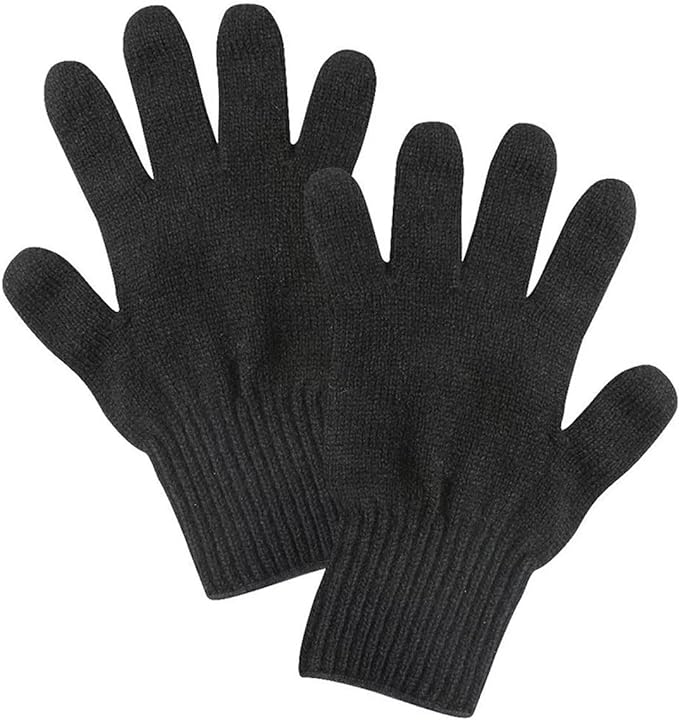 Kids Black Winter Thermal Gloves, Unisex