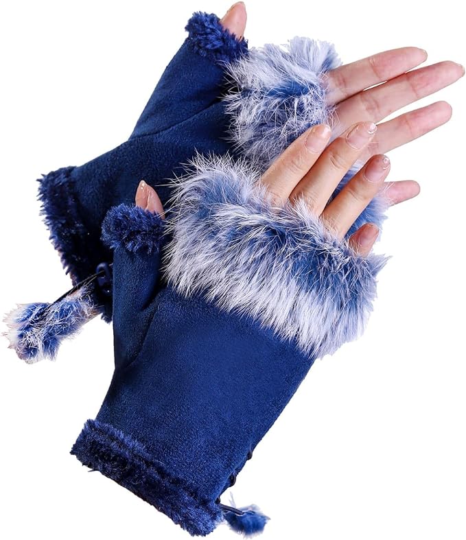 Fingerless Winter Gloves For Women Girls