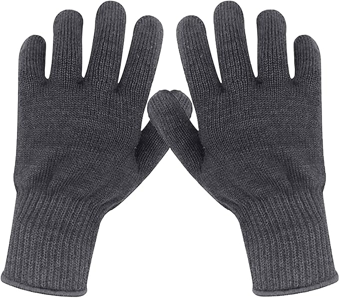 Unisex Black Winter Thermal Gloves